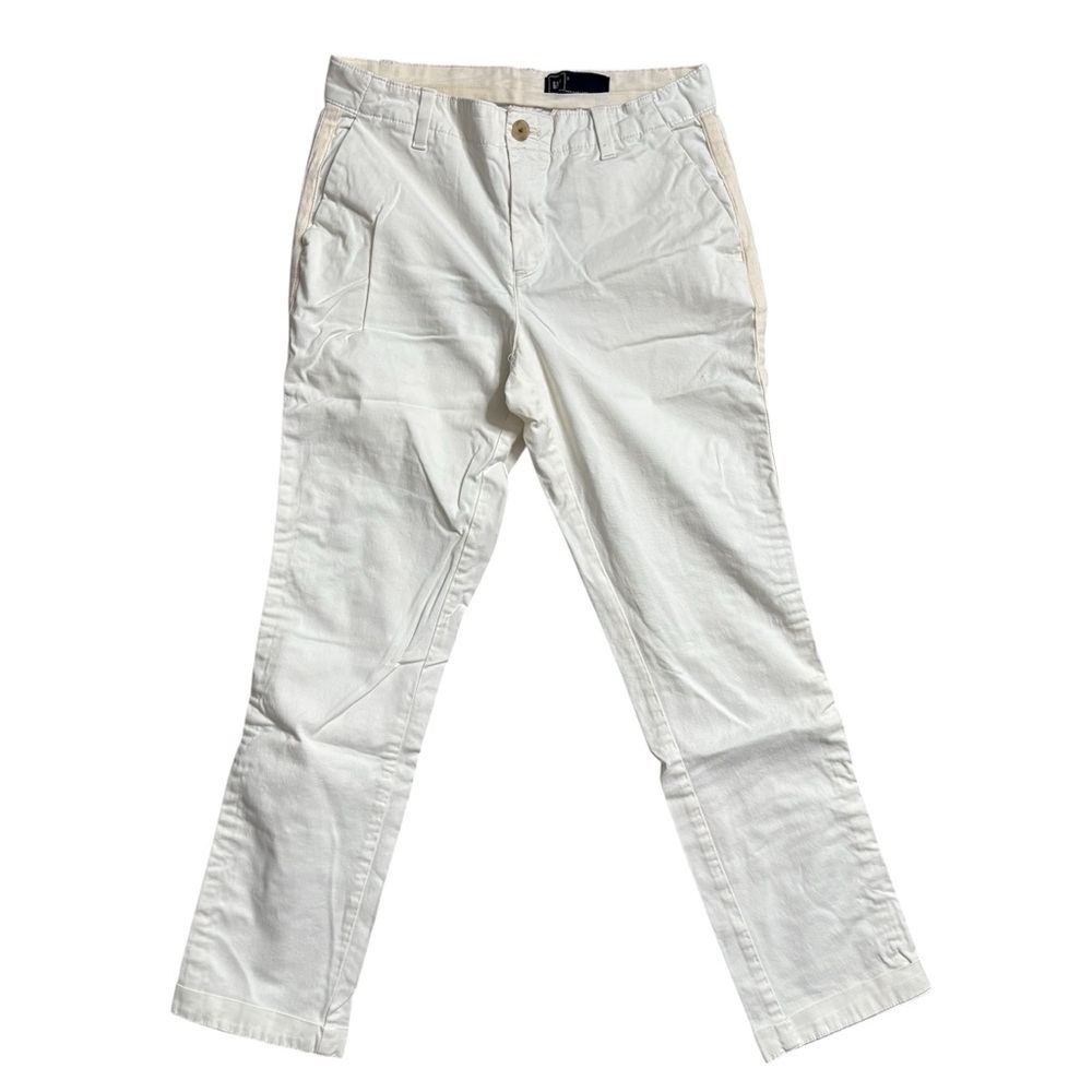 GAP White and Cream accent Girlfriend Chinos Size 0